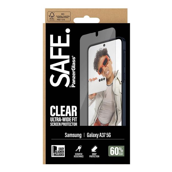 SAFE by PanzerGlass Vetro temperato ultra-wide Fit con applicatore Samsung Galaxy A37 (5G)