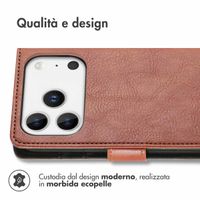imoshion Cover a libro di Lusso Apple iPhone 17 Pro Max - Marrone