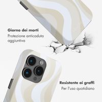 Selencia Cover posteriore Vivid con MagSafe Apple iPhone 15 Pro - Desert Waves Beige
