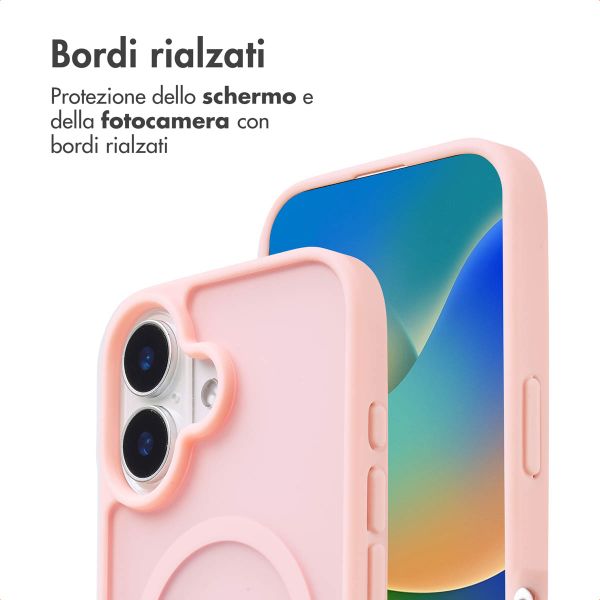 imoshion Cover posteriore Color Guard con MagSafe Apple iPhone 16 - Rosa chiaro