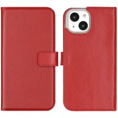 Selencia Cover a libro in vera pelle Apple iPhone 14 - Rosso