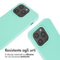imoshion Cover in Silicone con Cordino Apple iPhone 15 Pro - Menta verde