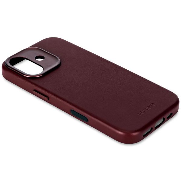 Decoded Cover Posteriore in Pelle MagSafe Apple iPhone 17 - Burgundy