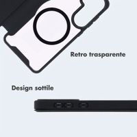 imoshion Bookcase trasparente con MagSafe Samsung Galaxy A37 (5G) - Nero