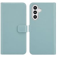 Selencia Cover a libro in vera pelle Samsung Galaxy A26 - Air Blue