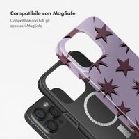Selencia Cover posteriore Vivid con MagSafe Apple iPhone 15 Pro - Stars Plum Lilac