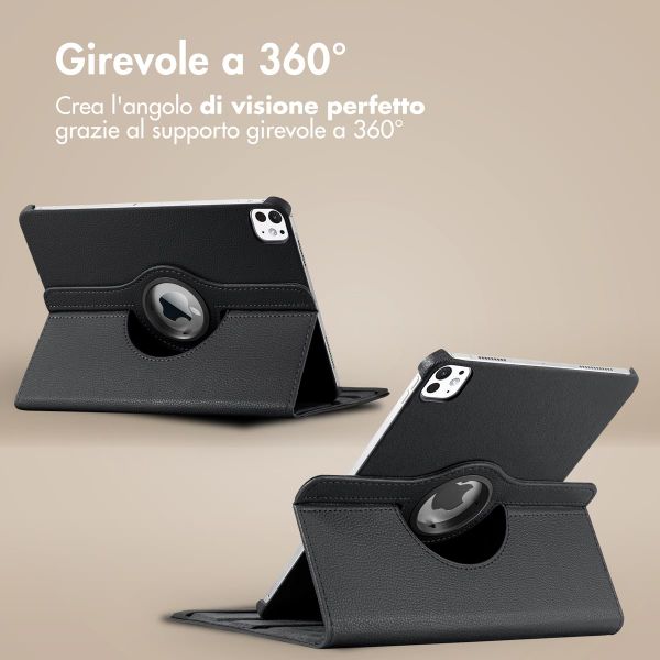 imoshion Cover Girevole a 360° Apple iPad 11 (2025) 11 pollici A16 / iPad 10 (2022) 10.9 pollici - Nero