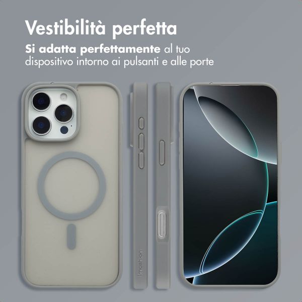 imoshion Cover posteriore Color Guard con MagSafe Apple iPhone 16 Pro - Grigio
