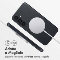 Accezz Cover in Pelle con MagSafe Samsung Galaxy S24 Plus - Onyx Black