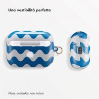Selencia Cover Vivid  Apple AirPods Pro 2 - Wave Vibes Classic Blue