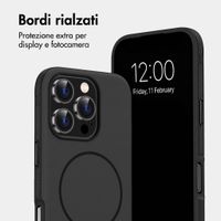 imoshion Cover posteriore Color con Thin MagSafe Ring Apple iPhone 16 Pro - Nero