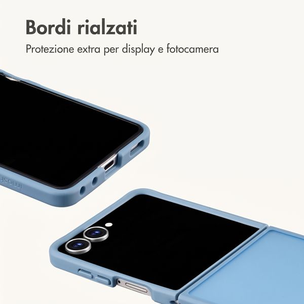 imoshion Cover posteriore Color Guard Samsung Galaxy Z Flip 8 - Azzurro