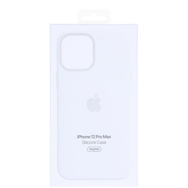 Apple Cover Posteriore in Silicone con MagSafe Apple iPhone 12 Pro Max - White