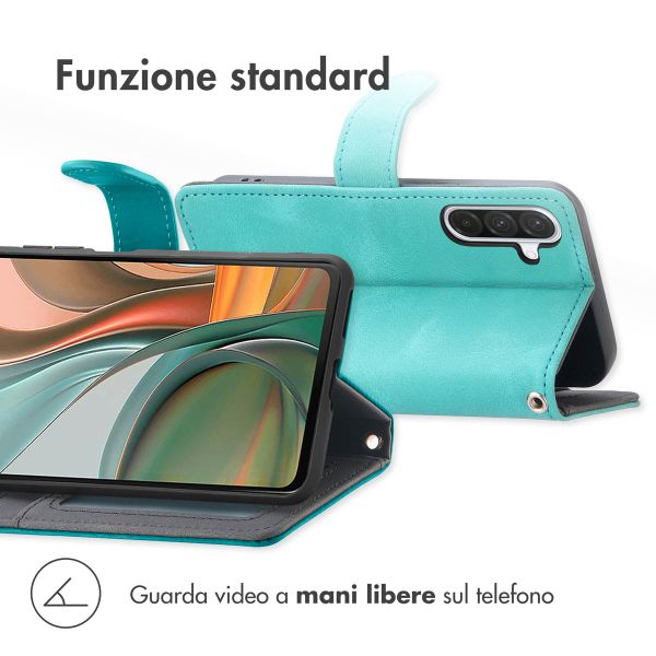 imoshion Cover a libro con Cordino Samsung Galaxy A36 - Turchese
