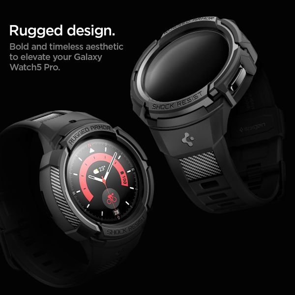 Spigen Cover Rugged Armor™ Pro Samsung Galaxy Watch 5 Pro - 45 mm - Nero