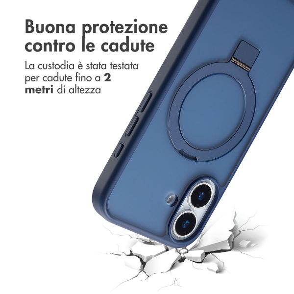 Accezz Cover con anello e supporto con MagSafe Apple iPhone 17 - Blu