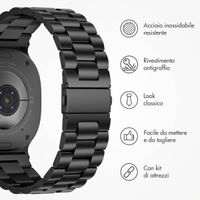 imoshion Cinturino in acciaio Samsung Galaxy Watch 8 (40/44mm) / Classic (46mm) - Nero
