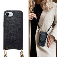 Selencia Cover per telefono Nova con cordino e portacarte Apple iPhone 17e / 16e - Nero
