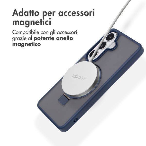 Accezz Cover con anello e supporto con MagSafe Samsung Galaxy S26 - Blu