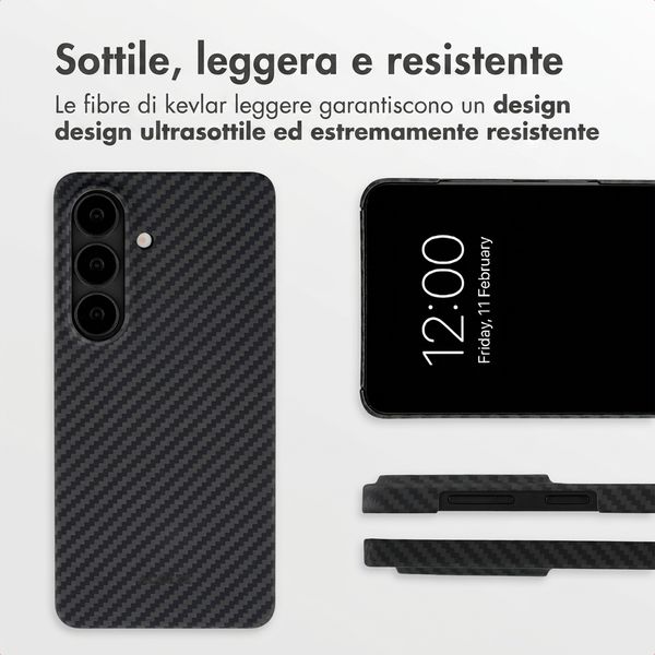 Accezz Cover MagSafe Kevlar® Samsung Galaxy S26 - Nero