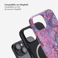 Selencia Cover posteriore Vivid con MagSafe Apple iPhone 14 - Fresh Paint Flower Orange