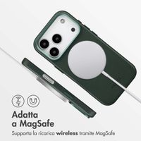 Accezz Cover in Pelle con MagSafe Apple iPhone 17 Pro - Cedar Green