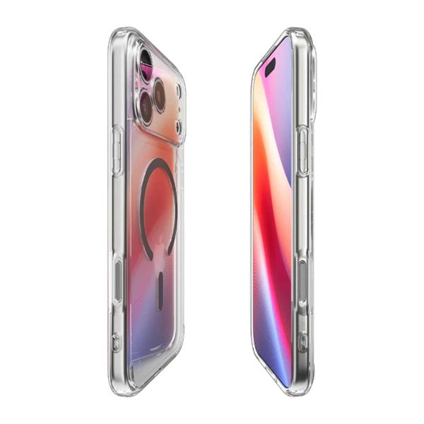 Spigen Cover Posteriore Ultra Ibrida con MagSafe Apple iPhone 17 Pro Max - Clear Graphite
