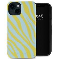 Selencia Cover posteriore Vivid con MagSafe Apple iPhone 14 - Zebra Winter Sky Titanium Yellow