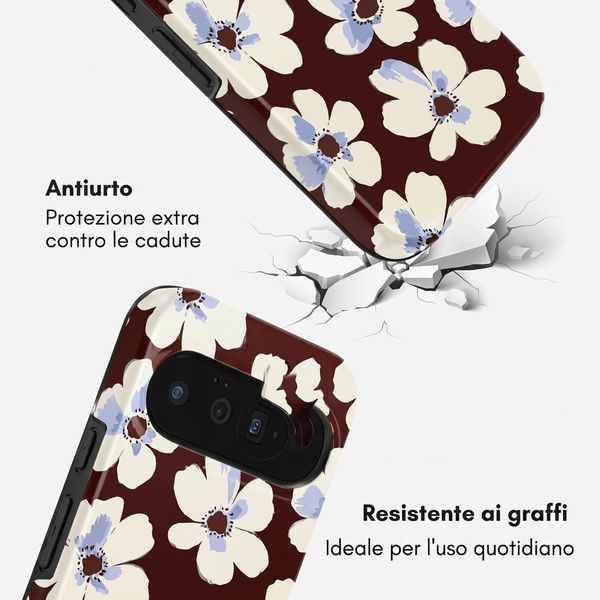 Selencia Cover posteriore Vivid con MagSafe Google Pixel 11 Pro - Choco Flower Pop