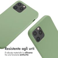 imoshion Cover in Silicone con Cordino Apple iPhone 12 (Pro) - Verde
