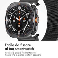 imoshion Cinturino milanese magnetico Samsung Galaxy Watch Ultra (2024/2025) - Nero