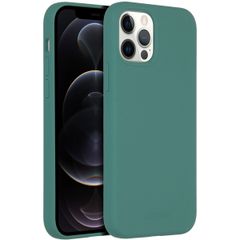 Accezz Cover in silicone liquido con MagSafe Apple iPhone 12 (Pro) - Verde scuro