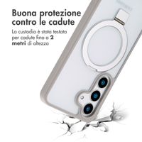 Accezz Cover con anello e supporto con MagSafe Samsung Galaxy S25 - Grigio