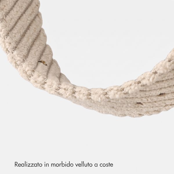 imoshion Cinturino in velluto a coste Apple Watch | 44/45/46/49 mm - Beige