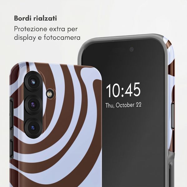 Selencia Cover posteriore Vivid con MagSafe Samsung Galaxy S25 - Dream Swirl Chocolate