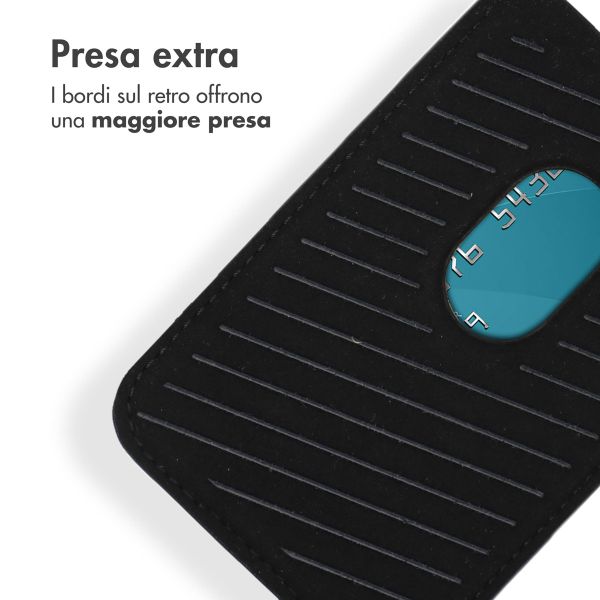 Accezz Portacarte in pelle - Compatibile con MagSafe e Qi2 - Onyx Black