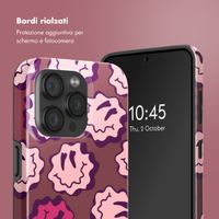 Selencia Cover posteriore Vivid con MagSafe Apple iPhone 15 Pro - Wavy Smiley Pink