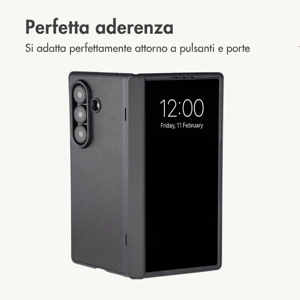 imoshion Custodia Slim in pelle sintetica Samsung Galaxy Z Fold 8 Ultra - Nero