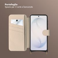 Selencia Cover Riva con MagSafe e cordino Samsung Galaxy S26 - Beige