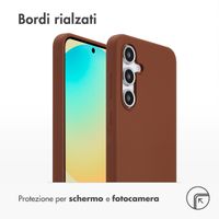 Accezz Cover in silicone liquido con MagSafe Samsung Galaxy S24 FE - New Tea Brown