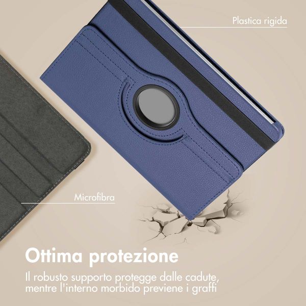 imoshion Cover Girevole a 360° Samsung Galaxy Tab S10 Ultra / Tab S9 Ultra - Blu scuro