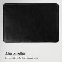 Accezz Cover in pelle per Apple MacBook 14 pollici - Laptopsleeve - Nera