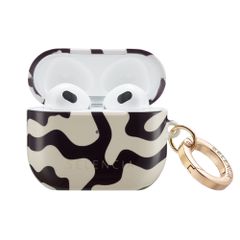 Selencia Cover Vivid  Apple Airpods 3 - Art Wave Black