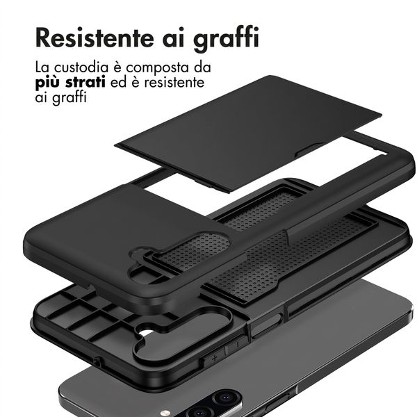 imoshion Cover Posteriore con Porta Carte Samsung Galaxy A27 (5G) - Nero