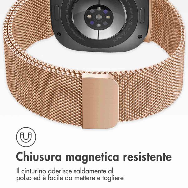 imoshion Cinturino milanese magnetico Samsung Galaxy Watch Ultra (2024/2025) - Oro rosa