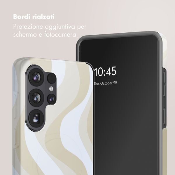 Selencia Cover posteriore Vivid con MagSafe Samsung Galaxy S26 Ultra - Desert Waves Beige
