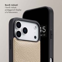 Selencia Cover per telefono Nova con cordino e portacarte Apple iPhone 17 Pro Max - Beige