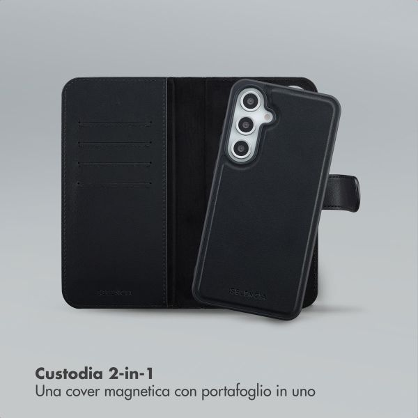Selencia Libreria rimovibile Olyn con MagSafe Samsung Galaxy S24 FE - Nero