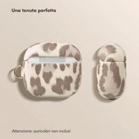 Selencia Cover Sabi stampa pantera Apple AirPods 5 / 4 - Soft Ivory