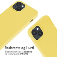 imoshion Cover in Silicone con Cordino Apple iPhone 15 Plus - Giallo